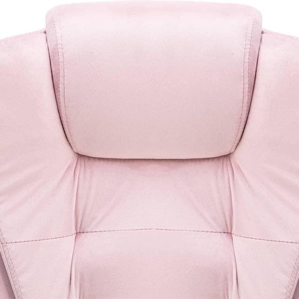 vidaXL Kontorsstol rosa sammet