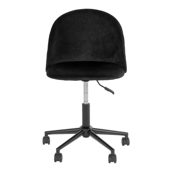 Geneve kontorsstol velour svart, svart.