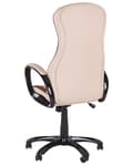 Miniatyrbild 6 av 11: Kontorsstol Beige Konstläder Svängbar Justerbar höjd Modern design med hjul