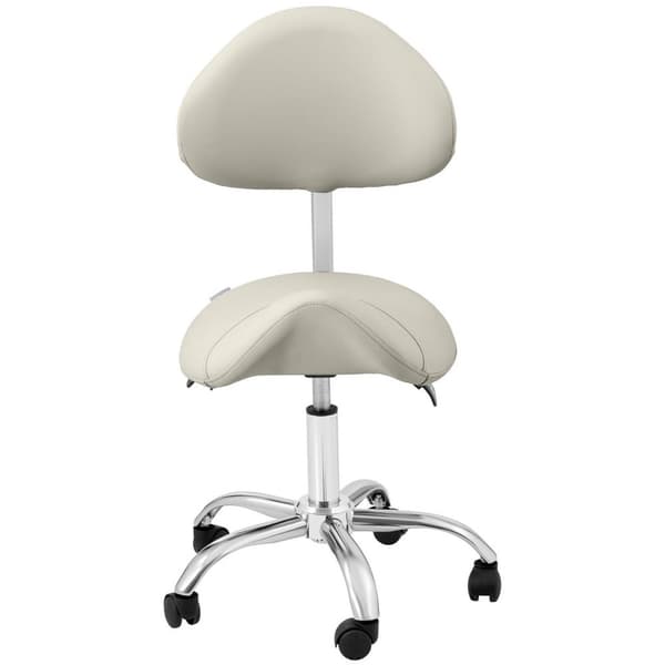 Physa Sadelstol med ryggstöd PHYSA MANNHEIM GRAY - Grå, silver - Höjdjusterbart ryggstöd och säte