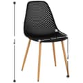 Miniatyrbild 6 av 6: Fromm Starck Stol - Set med 4 - Upp till 150 kg - Sittyta 52 x 46,5 cm - Svart