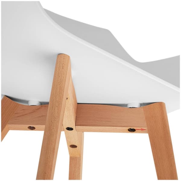 Fromm Starck Stol - Set med 2 - Upp till 150 kg - Sittyta 41 x 40 cm - Vit