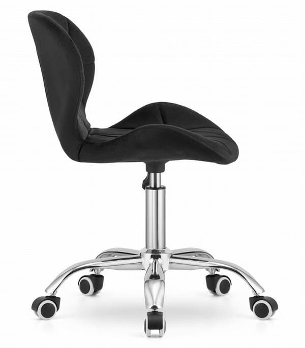 Kontorstol AVOLA - ergonomisk - velour - sort