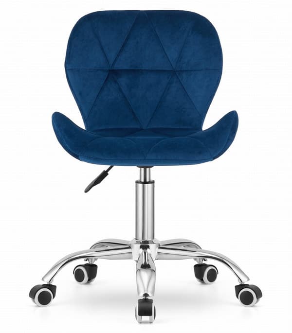 Työtuoli AVOLA - ergonominen - sametti - sininen