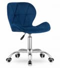 Pikkukuva 1 / 6: Työtuoli AVOLA - ergonominen - sametti - sininen