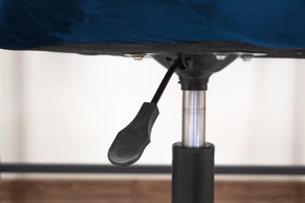 Kontorstol NOTO - ergonomisk - fløjl - blå