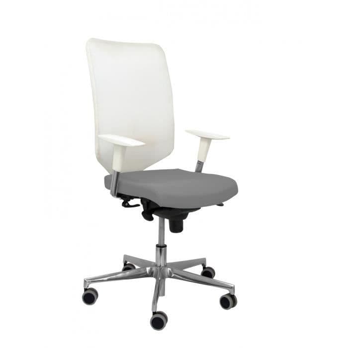 Modell 16SBBALI220 Negra Ergonomisk kontorsstol med synkron och höj- och sänkbar mekanism Vitt ryggstöd i mesh