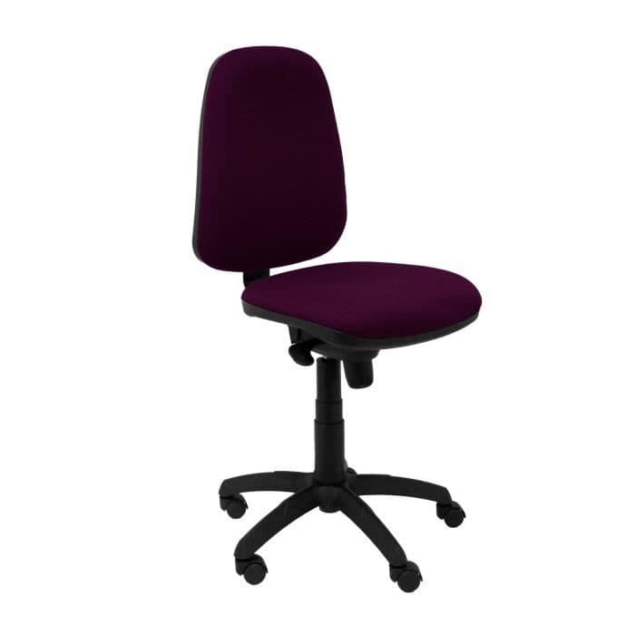 Ergonomisk kontorsstol med synkronmekanism och justerbar i höjdled - Stol och tyg klädd i lila BALI-tyg