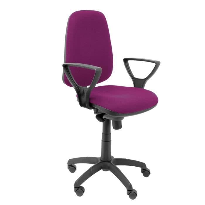Ergonomisk kontorsstol med synkron och höjdjusterbar mekanism - Sits och tyg klädd i lila BALI-tyg (ARMS