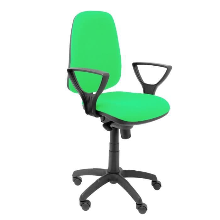 Ergonomisk kontorsstol med synkromekanism och justerbar i höjdled - Sits och stoppat tyg i BALI pistagetyg (ARMS