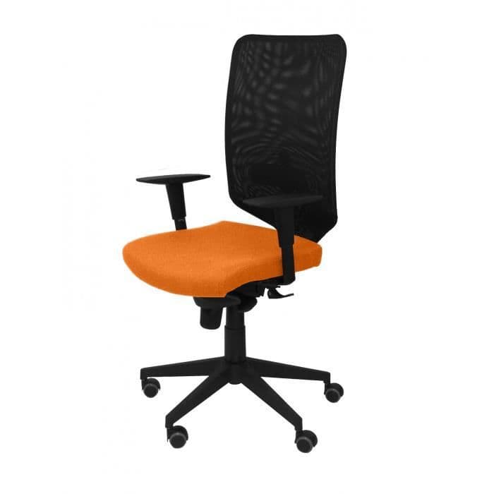 Modell 16SNBALI308 Negra Ergonomisk kontorsstol med synkron mekanism och justerbar i höjd Svart mesh ryggstöd