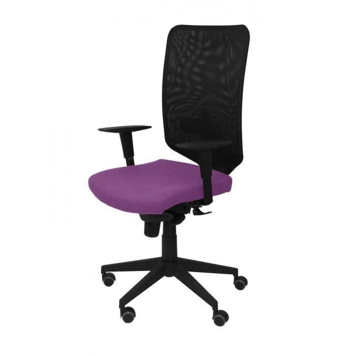 Modell 16SNBALI82 Negra Ergonomisk kontorsstol med synkronmekanism och justerbar i höjden Svart mesh-ryggstöd