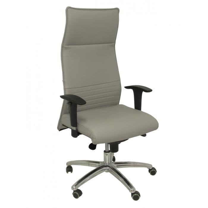 Albacete modell Ergonomisk kontorsstol med synkronmekanism och justerbar i höjdled Sits och rygg klädd i läder