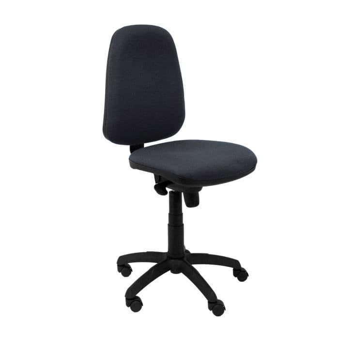 Ergonomisk kontorsstol med synkromekanism och justerbar höjd - Sits och tyg klädd i mörkgrått BALI-tyg