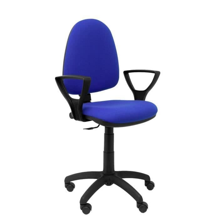 Ergonomisk kontorsstol med permanent kontaktmekanism justerbar i höjdled och fasta armstöd - Sits och ryggstöd
