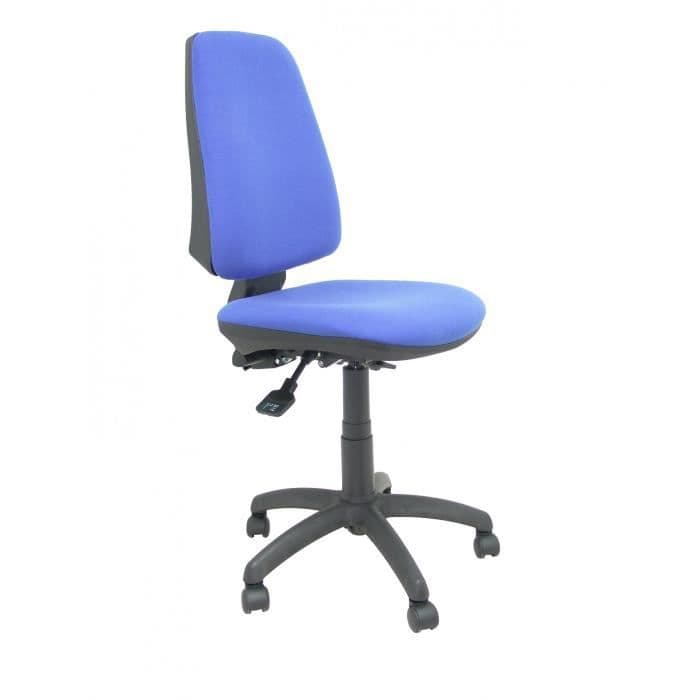 Ergonomisk kontorsstol med permanent höjdjusterbar mekanism Sits och rygg klädd i blått ARAN-tyg PIQUERAS Y