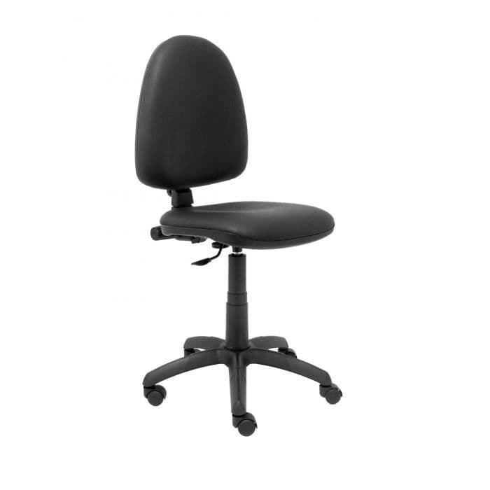 Ergonomisk kontorsstol med permanent kontaktmekanism och justerbar i höjdled - Sits och rygg klädd i tyg