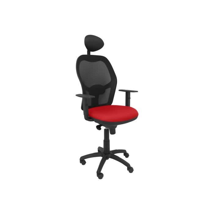 Piqueras y Crespo Jorquera Stol vridbara T armstöd Bali tyg svart, rött