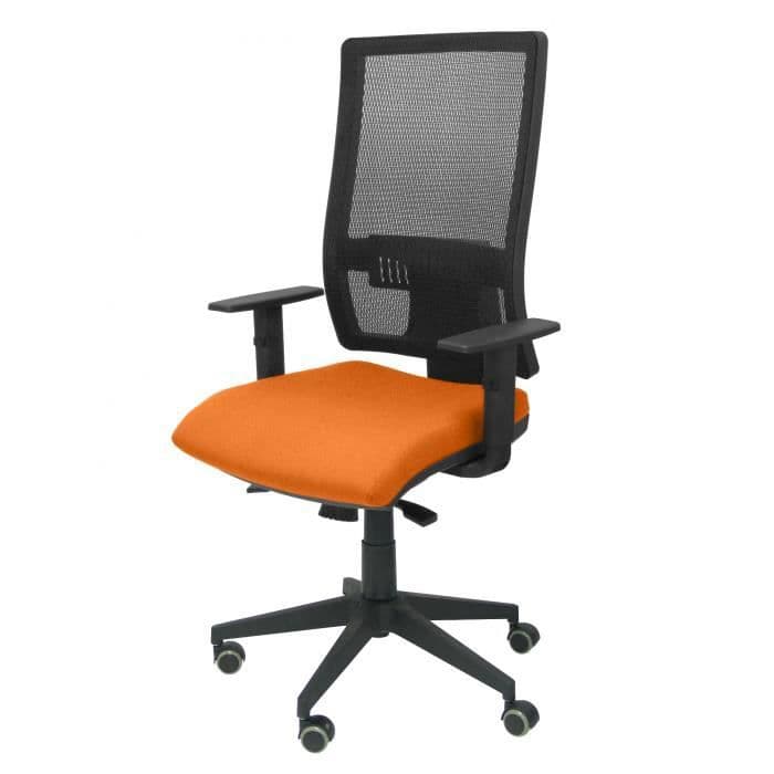 Ergonomisk kontorsstol med synkromekanism och höjdjusterbart ryggstöd i mesh som andas med nackstöd och sits
