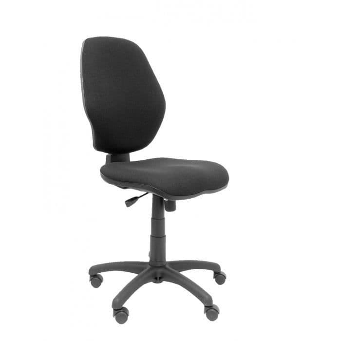 Ergonomisk kontorsstol med synkromekanism och justerbar i höjdled - Sits och rygg klädd i svart ARAN-tyg