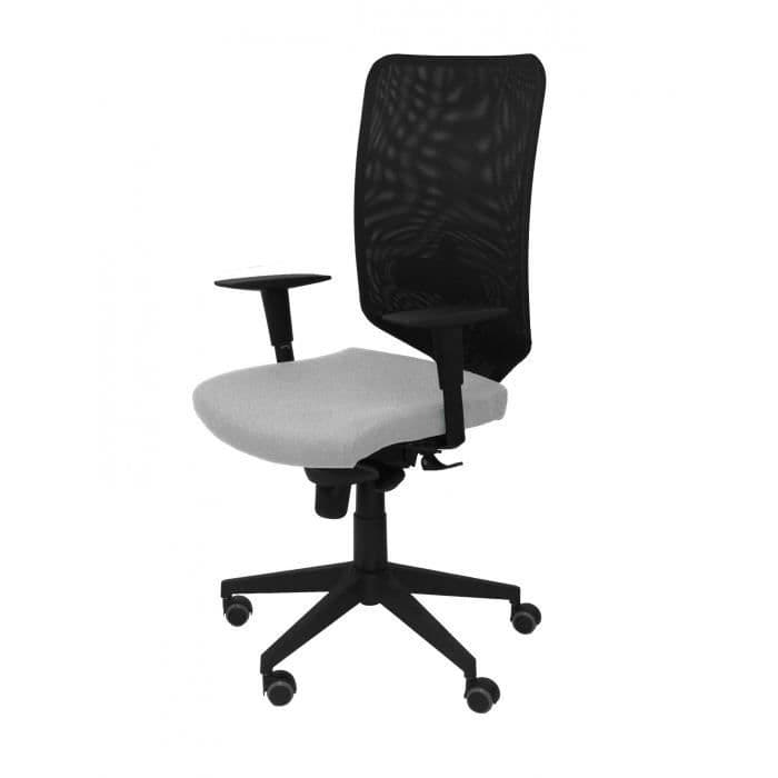 Modell 16SNBALI40 Negra Ergonomisk kontorsstol med synkronmekanism och justerbar i höjden Svart mesh-ryggstöd