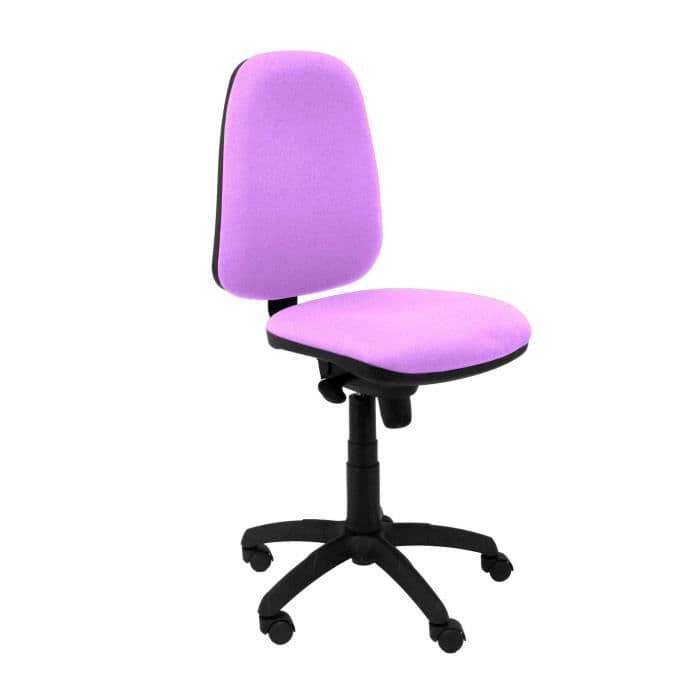 Ergonomisk kontorsstol med synkron och höjdjusterbar mekanism - Sits och rygg klädd i BALI lila tyg