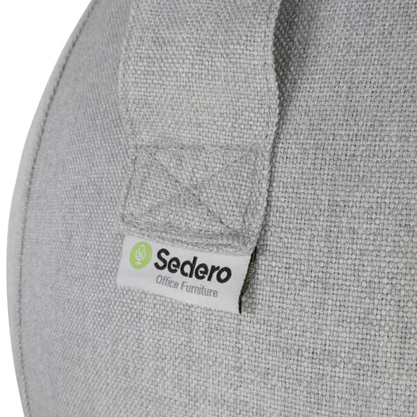 Ergonomisk siddebold - 75 cm - Lysegrå
