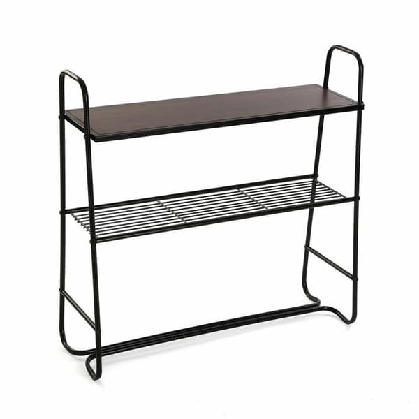 Mottagare Versa Svart Metall Trä MDF (30 x 75 x 80 cm)