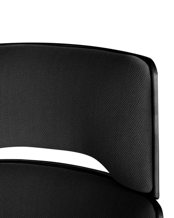Kontorstol Sort Polyester Drejeligt Skrivebordsstol til Kontor Soveværelse med Justerbart Sæde og Ryglæn Design til Drengeværelse