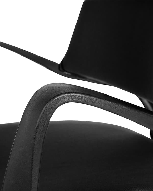Kontorstol Sort Polyester Drejeligt Skrivebordsstol til Kontor Soveværelse med Justerbart Sæde og Ryglæn Design til Drengeværelse