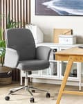 Miniatyrbillede 2 af 11: Kontorstol Multifarvet Polyester Drejeligt Skrivebordsstol på Hjul MED Armlæn Soveværelse med Justerbart Sæde og Ryglæn Design til Pigeværelse