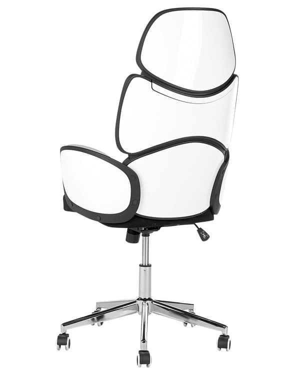 Kontorstol Lysegrå Svart Stoff Justerbar Svingbar Arbeidsstol Hjemmekontor Moderne stil