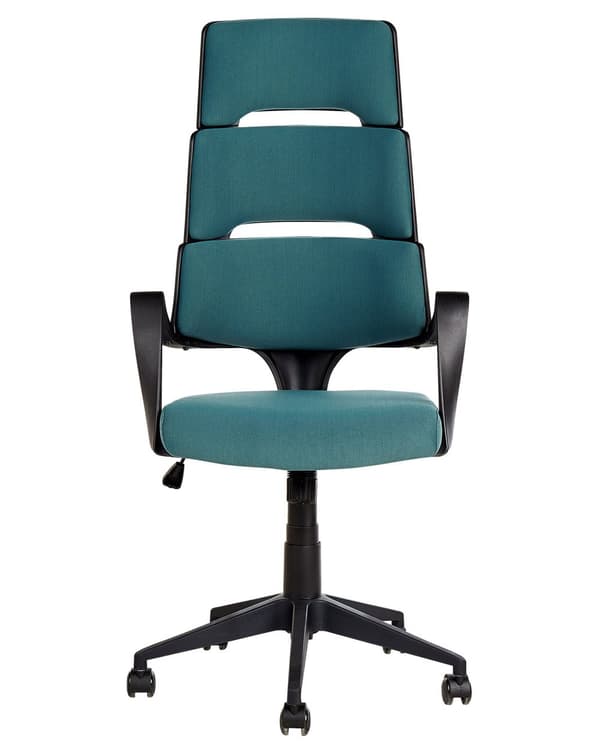 Kontorstol Blågrønn Stoff Svingbar Justerbar Ergonomisk Arbeidsstol Hjemmekontor Trendy design
