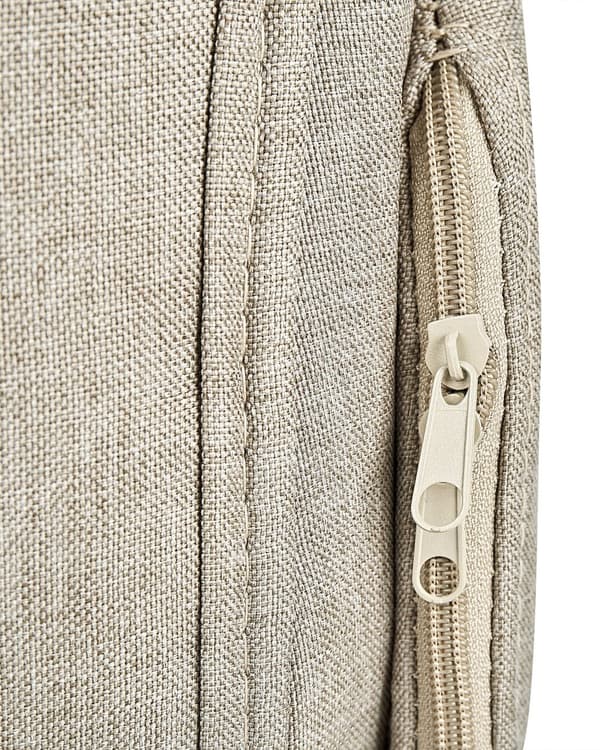 Työtuoli beige polyesteri ergonominen korkeussäädettävä kallistuva pyörillä perinteinen