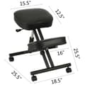 Miniatyrbild 5 av 5: Justerbar ergonomisk knästol med låsbara hjul, 265lbs kapacitet,multifunktionell