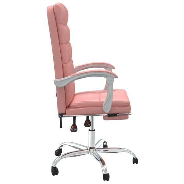 vidaXL kontorstol kunstlæder pink