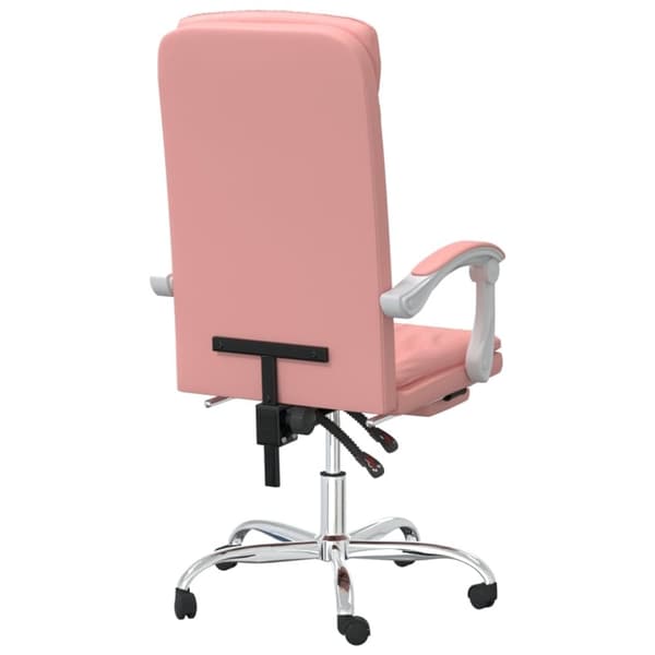 vidaXL kontorstol kunstlæder pink