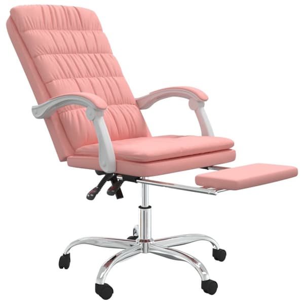 vidaXL kontorstol kunstlæder pink