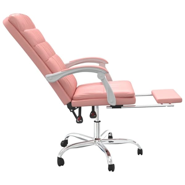 vidaXL kontorstol kunstlæder pink