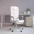 Miniatyrbillede 2 af 11: vidaXL kontorstol med massagefunktion kunstlæder hvid