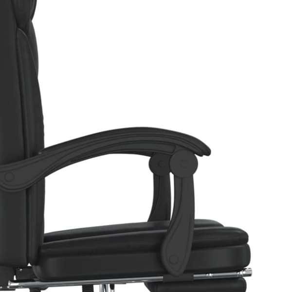 vidaXL Kontorsstol svart konstläder