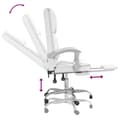 Miniatyrbillede 8 af 11: vidaXL kontorstol med massagefunktion kunstlæder hvid