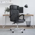 Miniatyrbillede 2 af 11: vidaXL kontorstol med massagefunktion kunstlæder sort