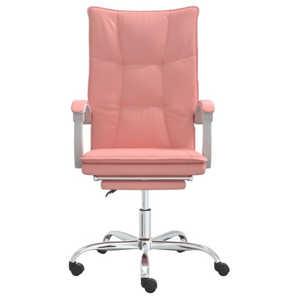 vidaXL kontorstol kunstlæder pink