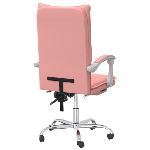 vidaXL kontorstol kunstlæder pink