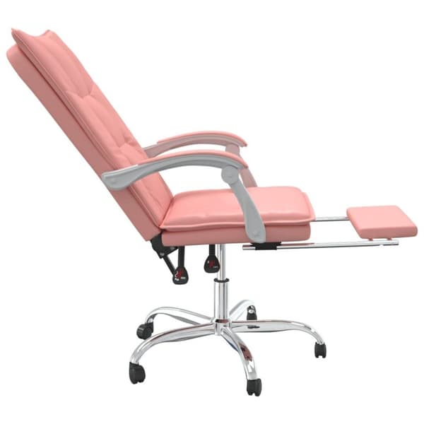 vidaXL kontorstol kunstlæder pink