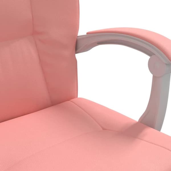 vidaXL kontorstol kunstlæder pink