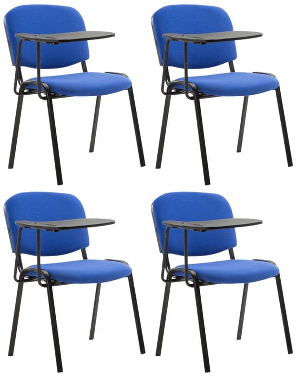 CLP Set om 4 Ken-stolar med hopfällbart bord tyg