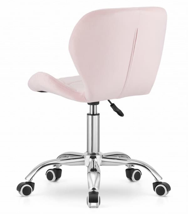 Kontorstol AVOLA - ergonomisk - velour - pink