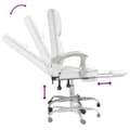 Miniatyrbillede 8 af 11: vidaXL kontorstol med massagefunktion kunstlæder hvid
